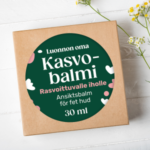 Luonnon oma vedetön kasvovoide rasvoittuvalle iholle, luonnonkosmetiikka