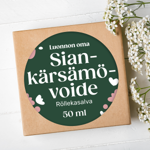 Luonnon oma vedetön hoitovoide kuiville ihoalueille, luonnonkosmetiikka